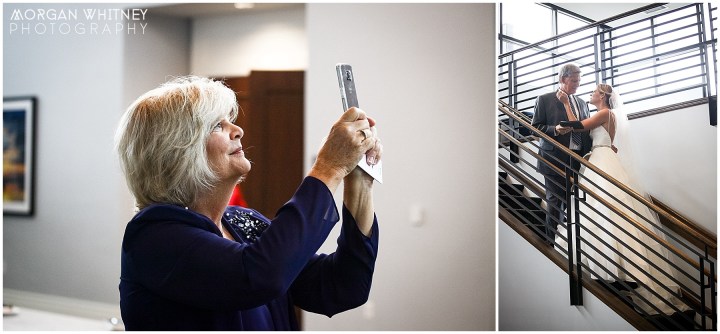 First look with bride and her father at The Grand Event Center in Grandview, Ohio_0004