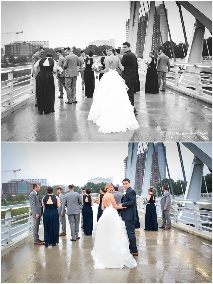 Wedding photography on main street bridge in Columbus, Ohio_0005