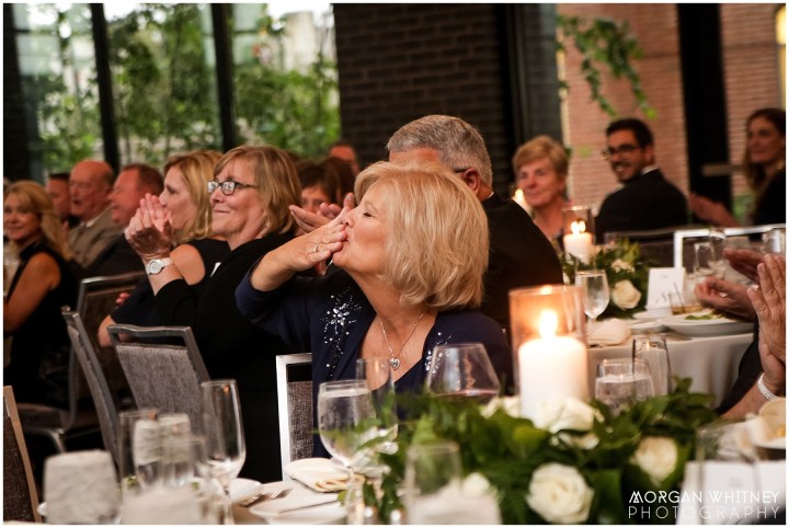 Wedding portriats on the Main Street Bridge in Columbus, Ohio
