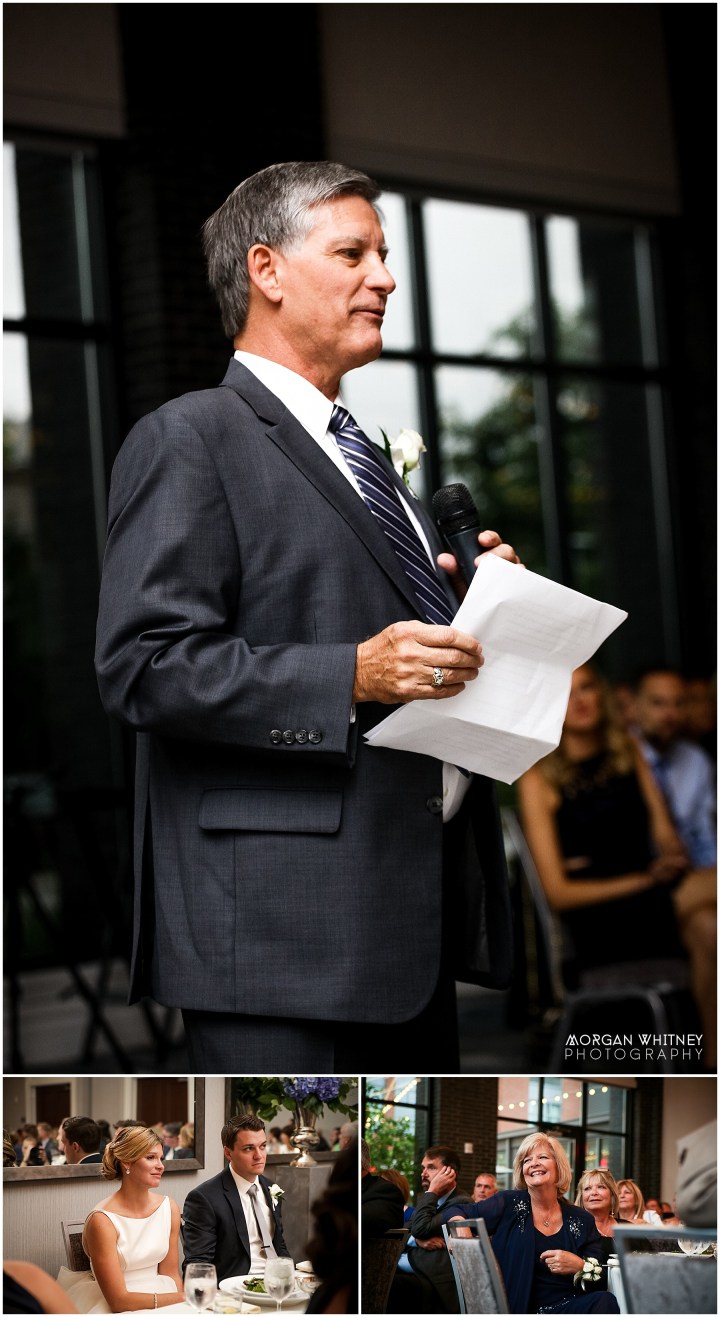 Wedding portriats on the Main Street Bridge in Columbus, Ohio