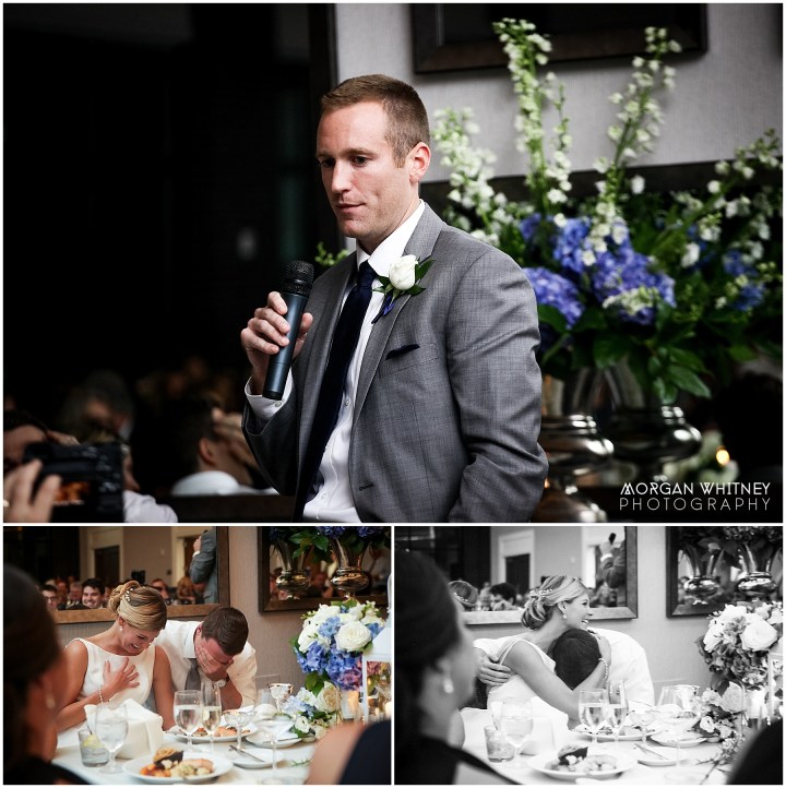 Wedding portriats on the Main Street Bridge in Columbus, Ohio