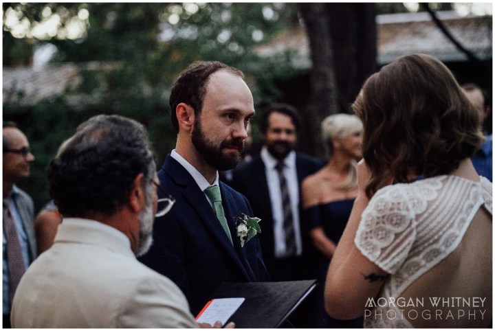 Melissa Petty doing yoga before her wedding 