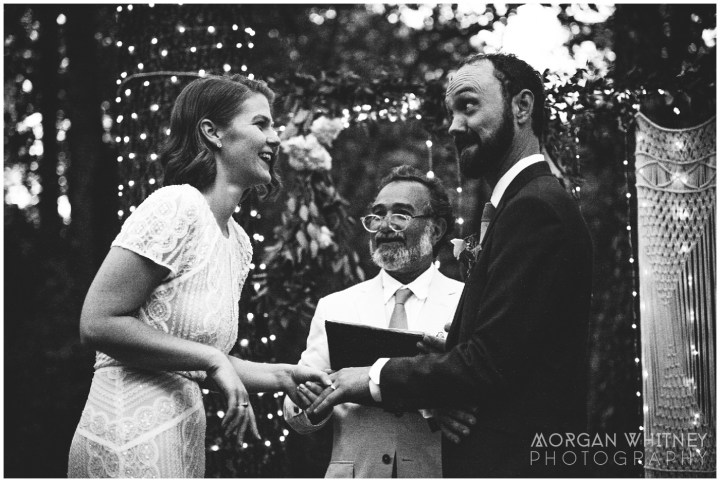 Melissa Petty doing yoga before her wedding 