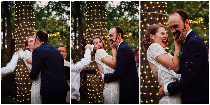 Melissa Petty doing yoga before her wedding 