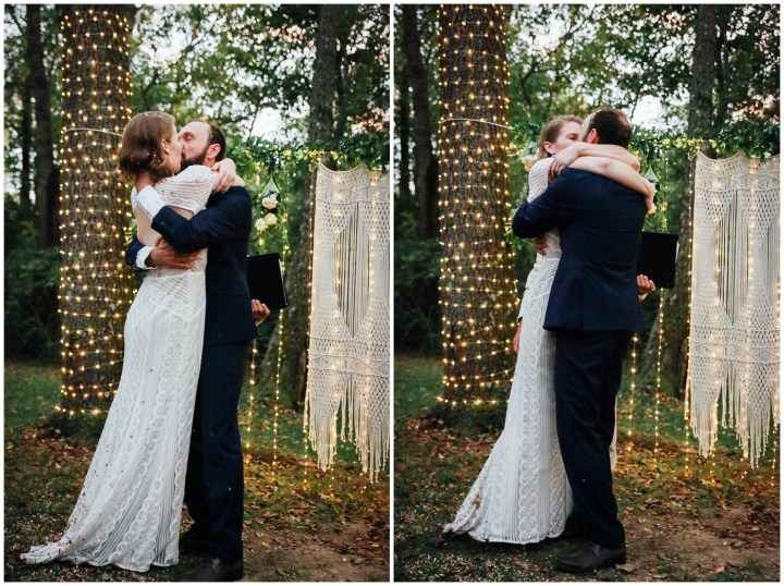 Melissa Petty doing yoga before her wedding 
