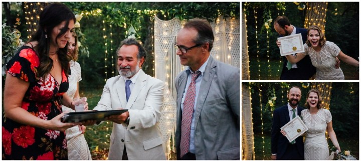 Melissa Petty doing yoga before her wedding 