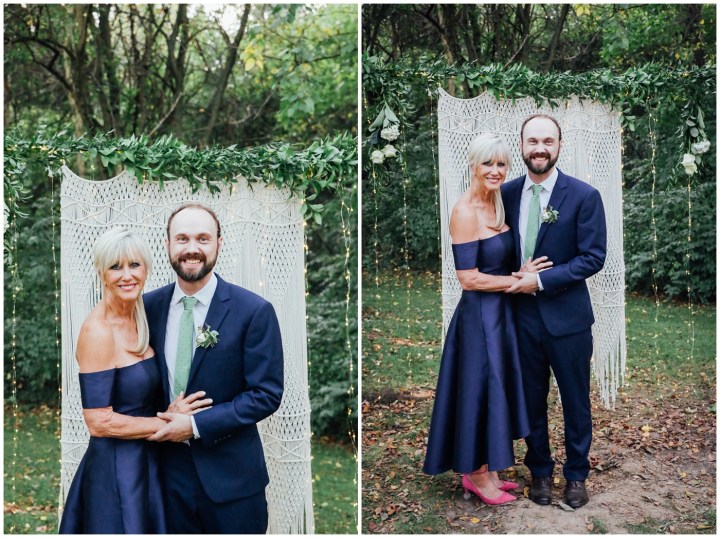 Melissa Petty doing yoga before her wedding 