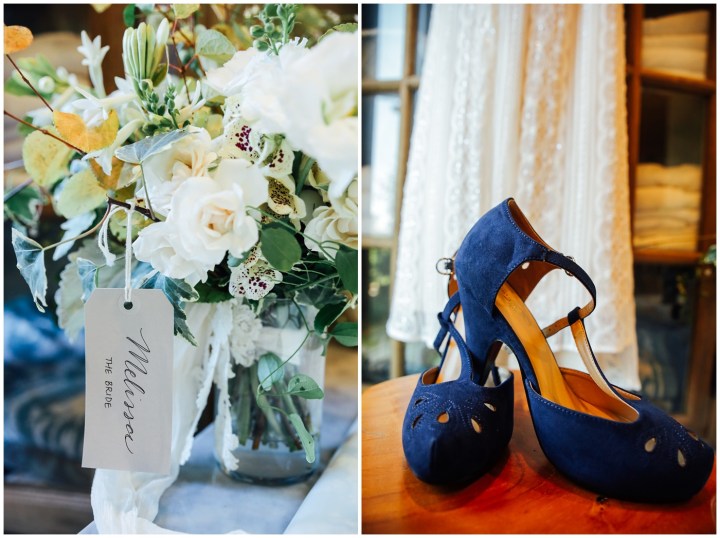 Melissa Petty doing yoga before her wedding 