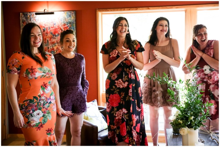 Melissa Petty doing yoga before her wedding 