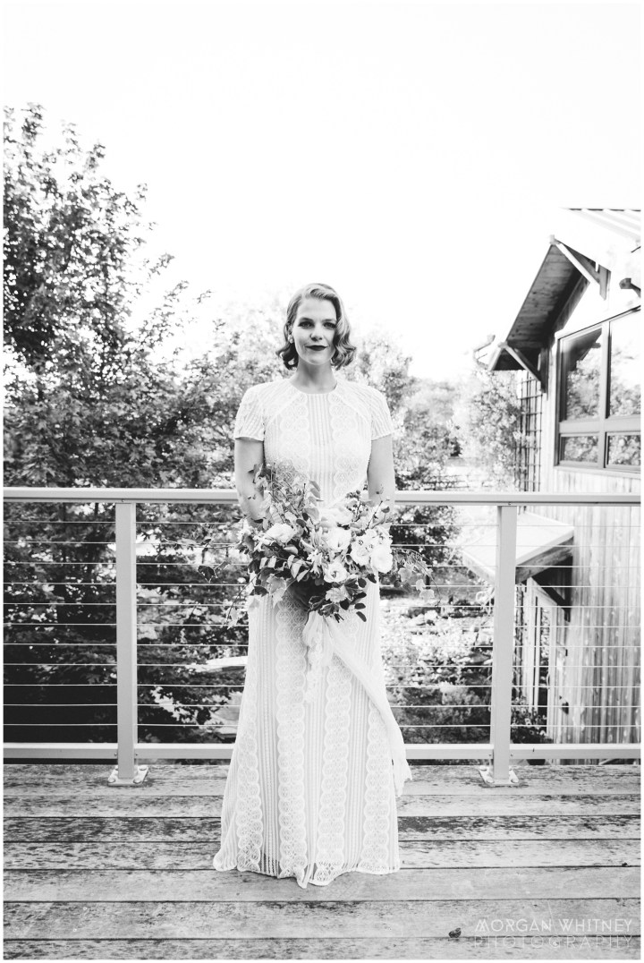 Melissa Petty doing yoga before her wedding 