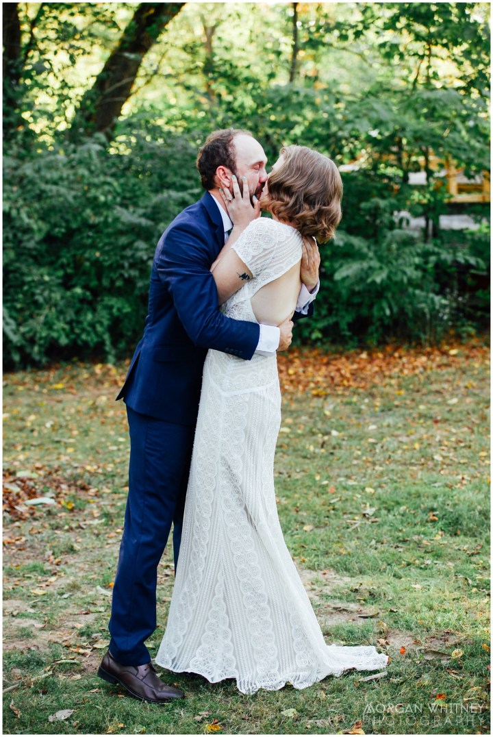 Melissa Petty doing yoga before her wedding 