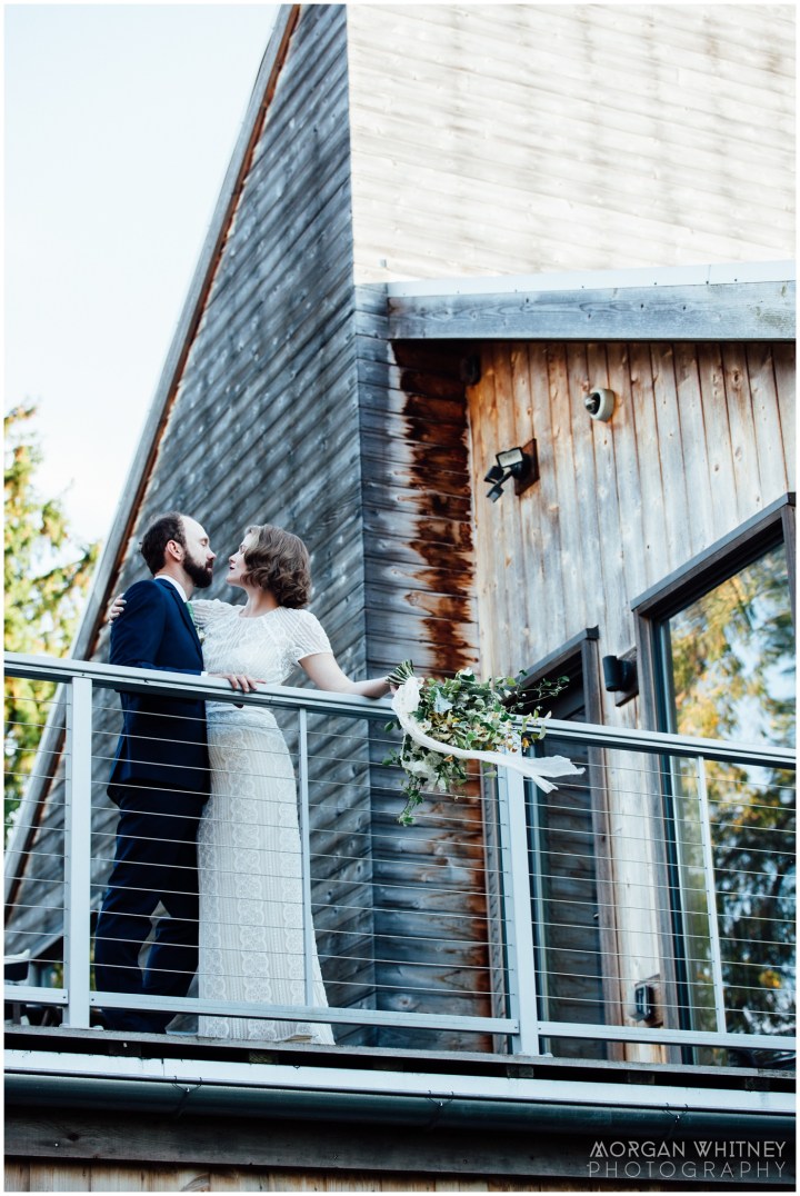 Melissa Petty doing yoga before her wedding 