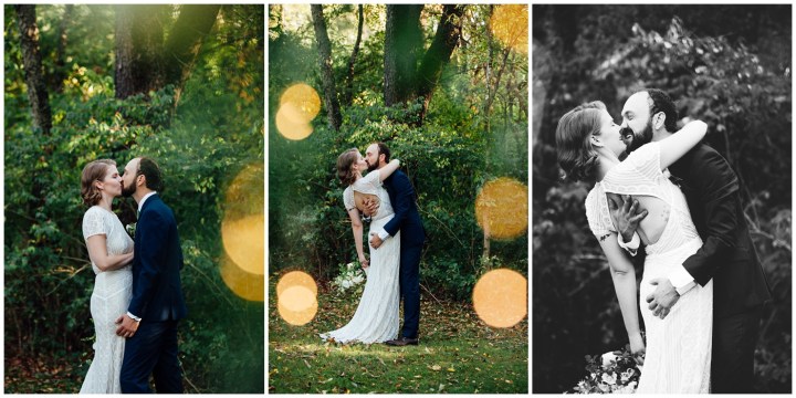 Melissa Petty doing yoga before her wedding 
