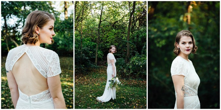 Melissa Petty doing yoga before her wedding 