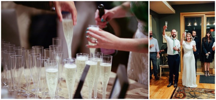 Melissa Petty doing yoga before her wedding 