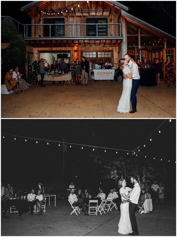 Melissa Petty doing yoga before her wedding 