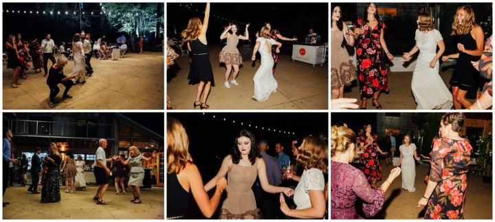 Melissa Petty doing yoga before her wedding 